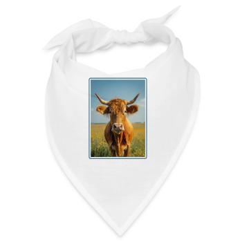 Kühe Kuh - Bandana - Weiß - Vorne