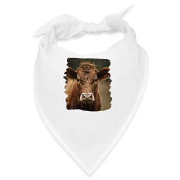 Kühe Kuh - Bandana - Weiß - Vorne