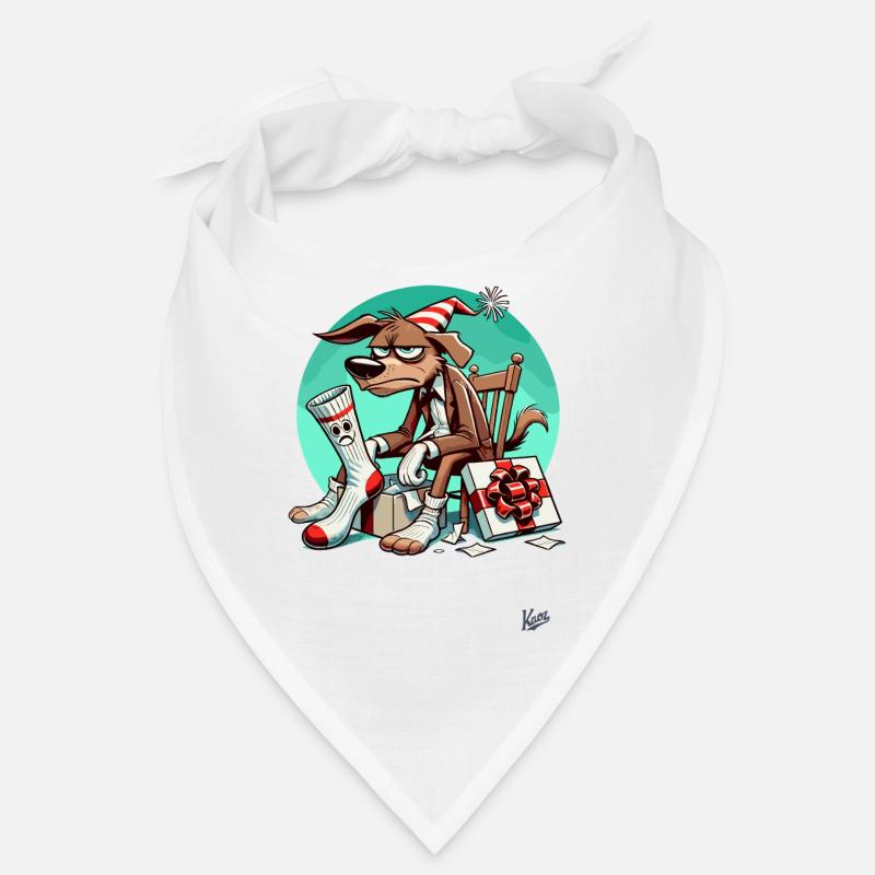 Schlechte-Laune-Hund mit Socken-Geschenk Bandana