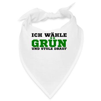 Die grünen - Bandana - Weiß - Vorne