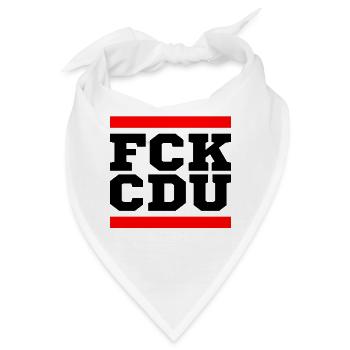 Fck cdu - Bandana - Weiß - Vorne
