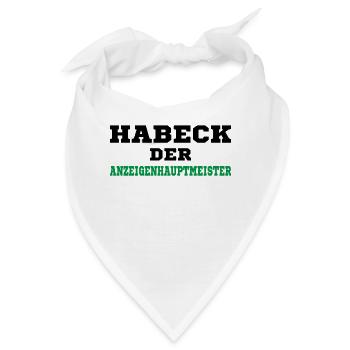 Habeck Nein Danke - Bandana - Weiß - Vorne