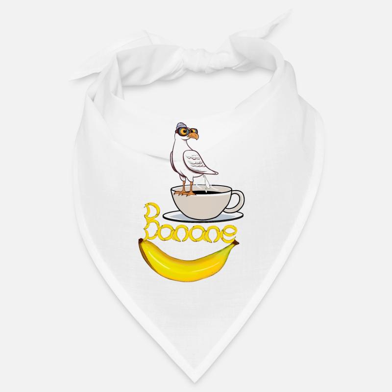 maritim Möwe Möwen Banane Kaffee Bandana