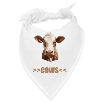Kühe Kuh - Bandana - Weiß - Vorne