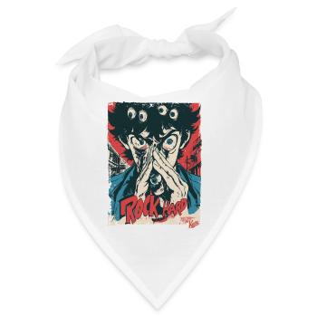 Monster-Augen Rock Hard - Bandana - Weiß - Vorne