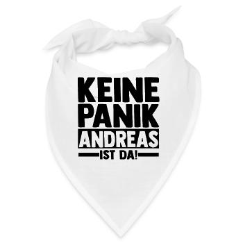 Vorname Andreas - Bandana - Weiß - Vorne