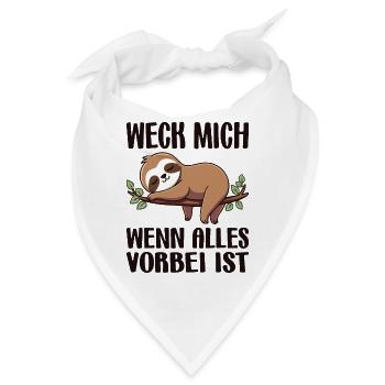 Weck Mich Wenn Alles Vorbei Ist / Langschläfer - Bandana - Weiß - Vorne