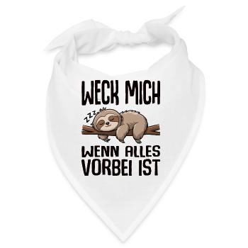 Weck Mich Wenn Alles Vorbei Ist / Langschläfer - Bandana - Weiß - Vorne
