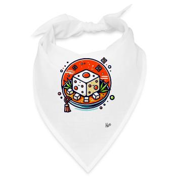 Leckeres Tofu - Bandana - Weiß - Vorne