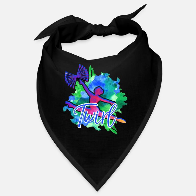 Cool Baton Twirling Colorful Bandana