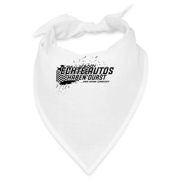 Echte Autos haben Durst Motorschau Benzin PS - Bandana - Weiß - Vorne