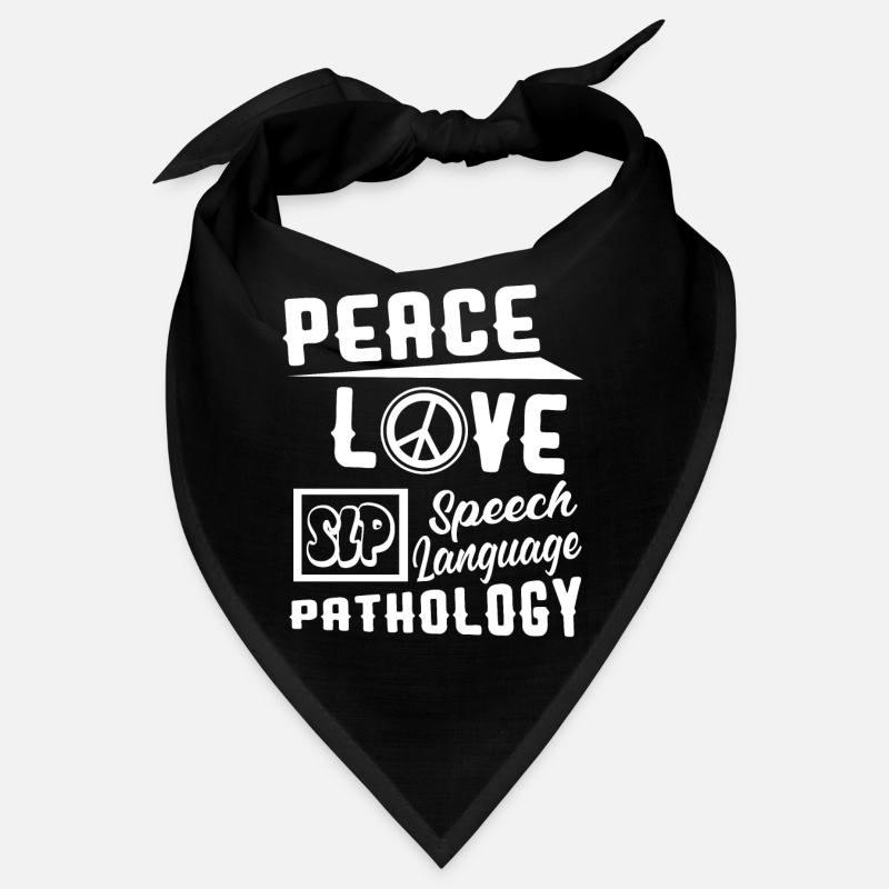 Peace Love Speech Language Pathology Bandana