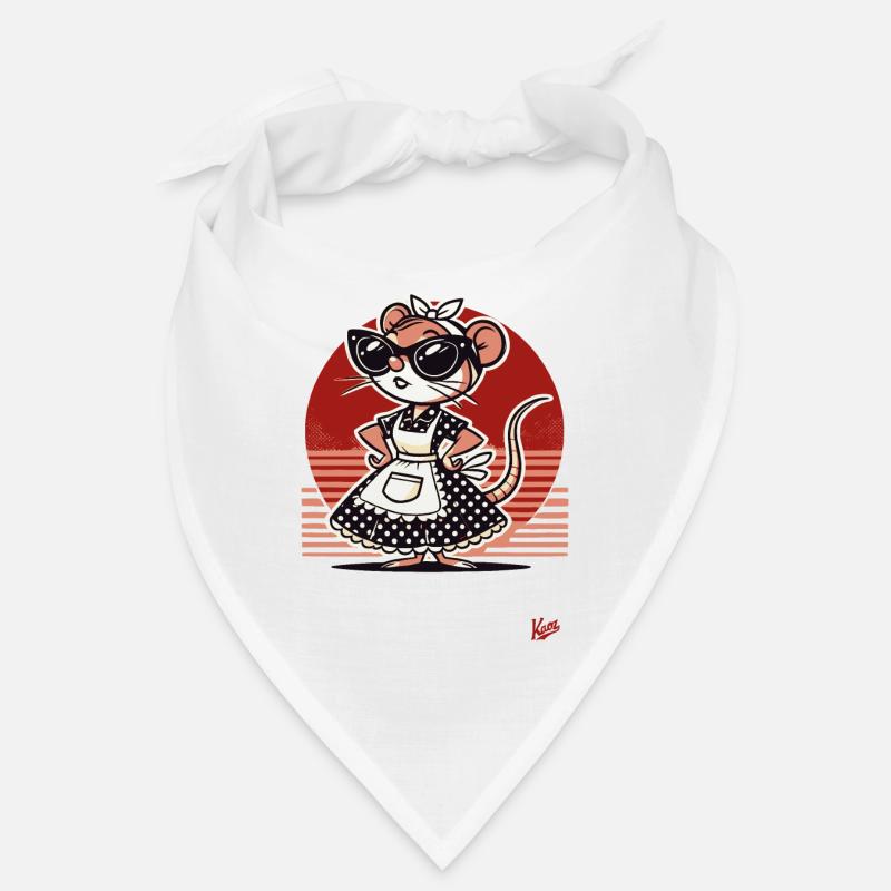 Coole Mäuse, eine Maus Hausfrau Bandana