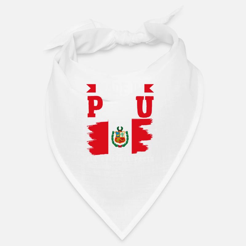 Peru Peruaner Geschenk - Bandana - Weiß