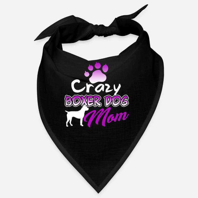 Crazy Boxer Dog Mom Bandana