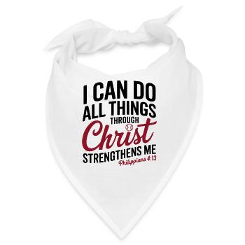 Ich Kann Alles Durch Christus Baseball Philipper - Bandana - Weiß - Vorne
