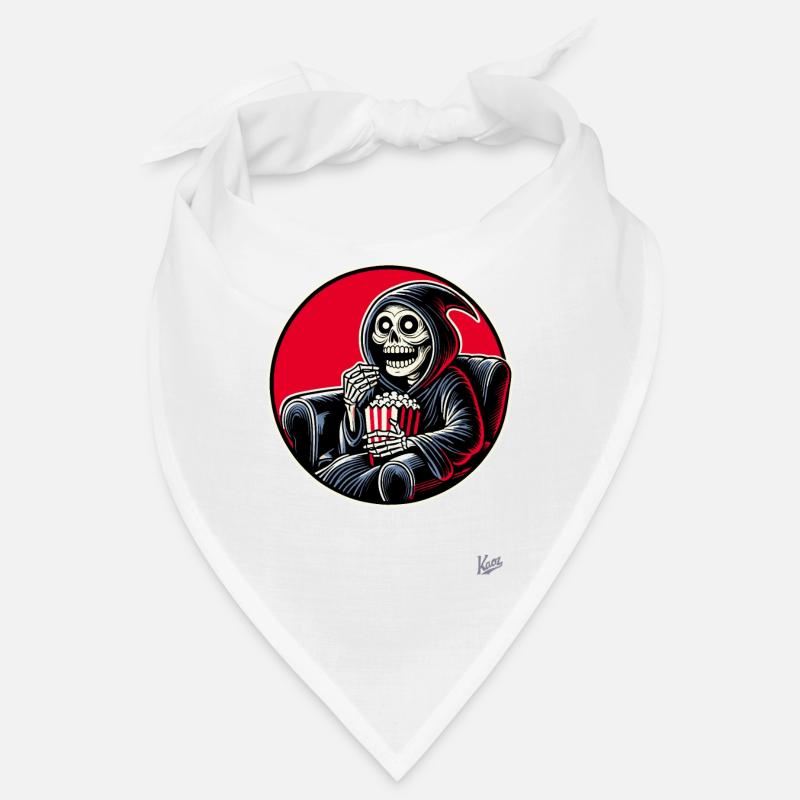 Grim Reaper Cineaste with Popcorn Bandana