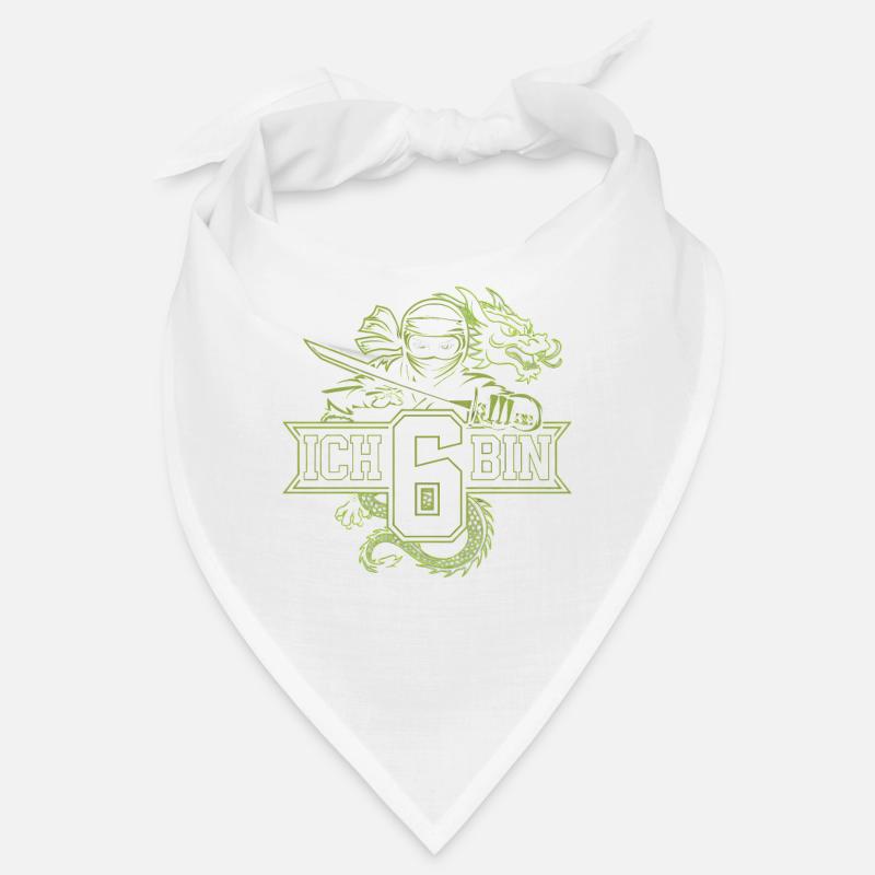 Ich Bin 6 Ninja Geburtstagsshirt Bandana