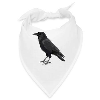 Krähen Krähe - Bandana - Weiß - Vorne