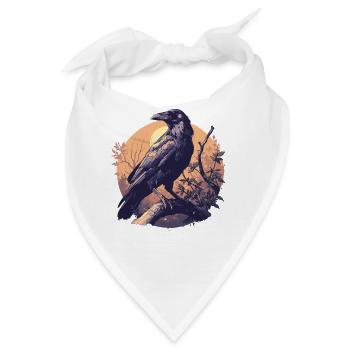 Krähen Krähe - Bandana - Weiß - Vorne
