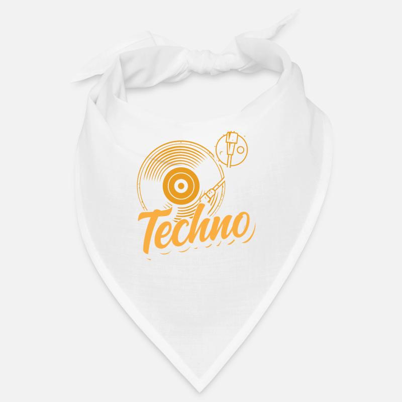 Techno Lover Vinyl Turntable Design Bandana