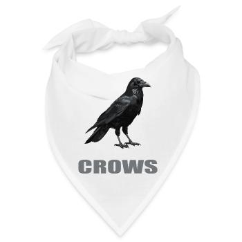 Krähen Krähe - Bandana - Weiß - Vorne