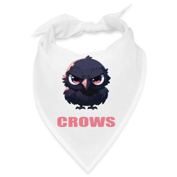 Krähen Krähe - Bandana - Weiß - Vorne