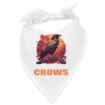 Krähen Krähe - Bandana - Weiß - Vorne