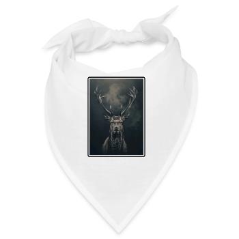 Hirsche Hirsch - Bandana - Weiß - Vorne