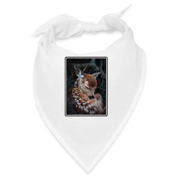 Hirsche Hirsch - Bandana - Weiß - Vorne