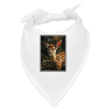 Hirsche Hirsch - Bandana - Weiß - Vorne