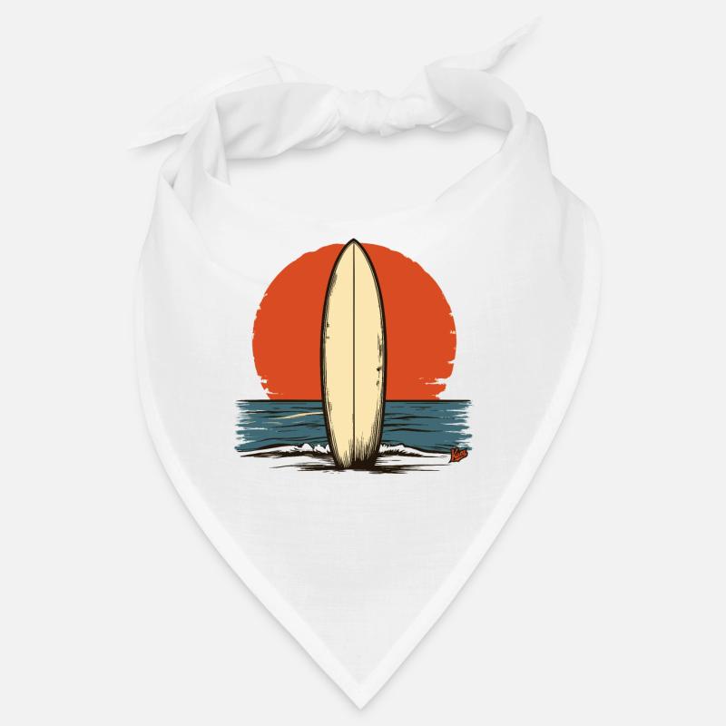 Sunset Retro Surfboard Bandana