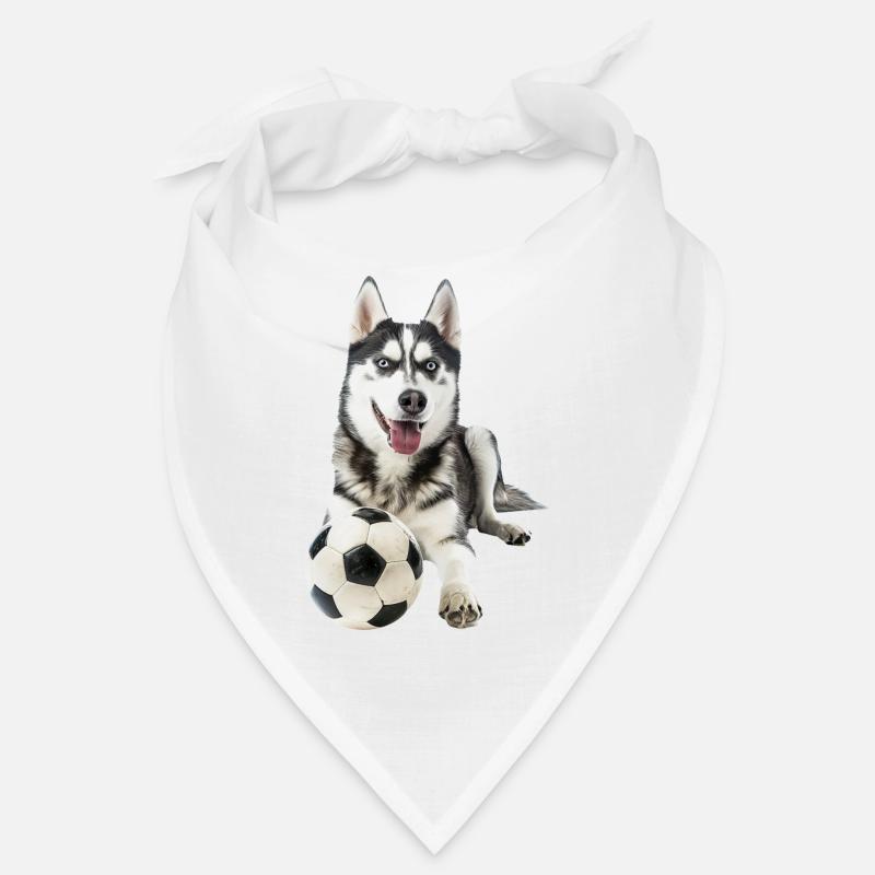 Sibirischer Husky - Bandana - Weiß