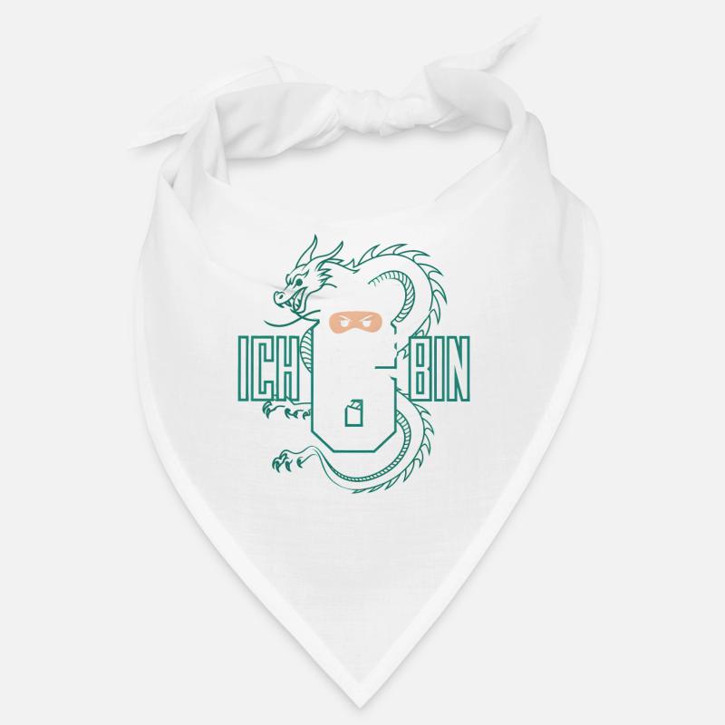 Ich Bin 6 Ninja Geburtstagsshirt Bandana