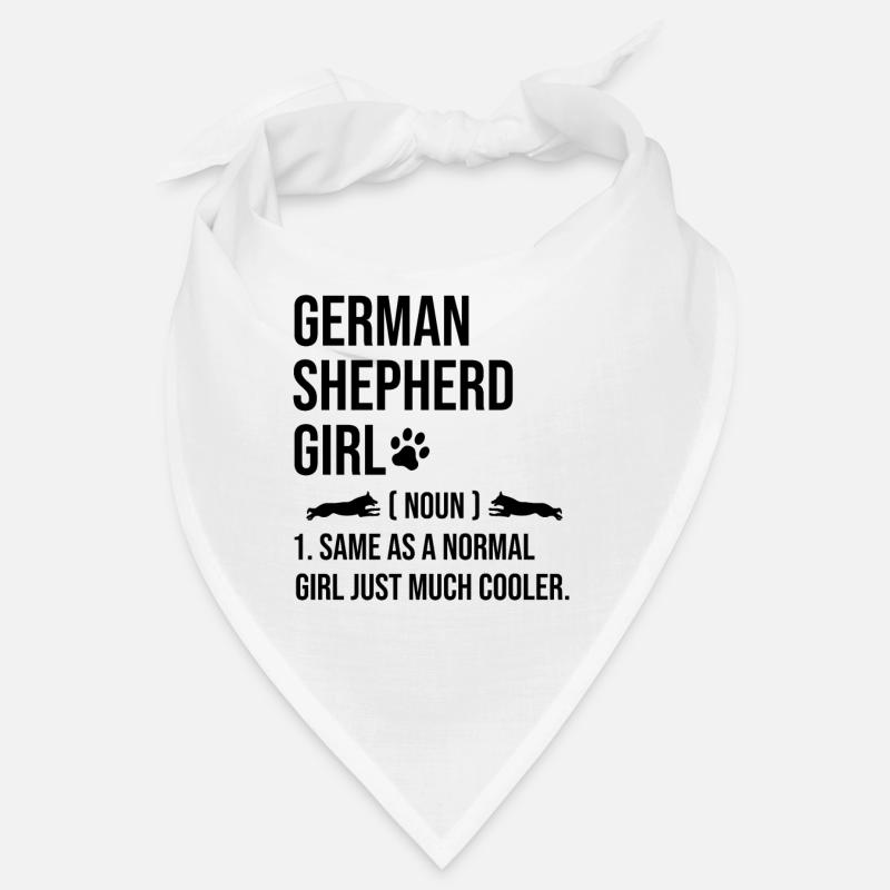 Deutscher Schäferhund Mädchen Wie Ein Normales Mädchen Nur Mu Bandana