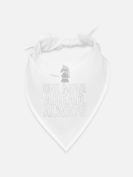 Chess humor lovers funny checkmate and checkmate - Bandana - white - Front