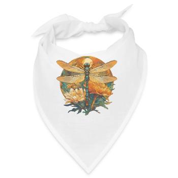 Libellen Libelle - Bandana - Weiß - Vorne