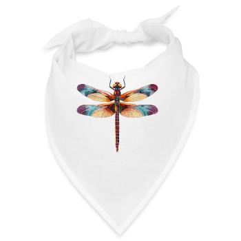 Libellen Libelle - Bandana - Weiß - Vorne