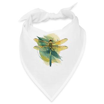 Libellen Libelle - Bandana - Weiß - Vorne