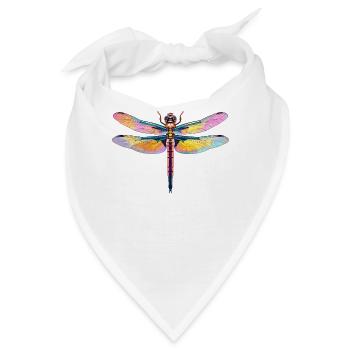 Libellen Libelle - Bandana - Weiß - Vorne