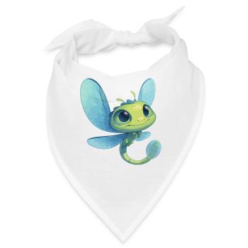 Libellen Libelle - Bandana - Weiß - Vorne