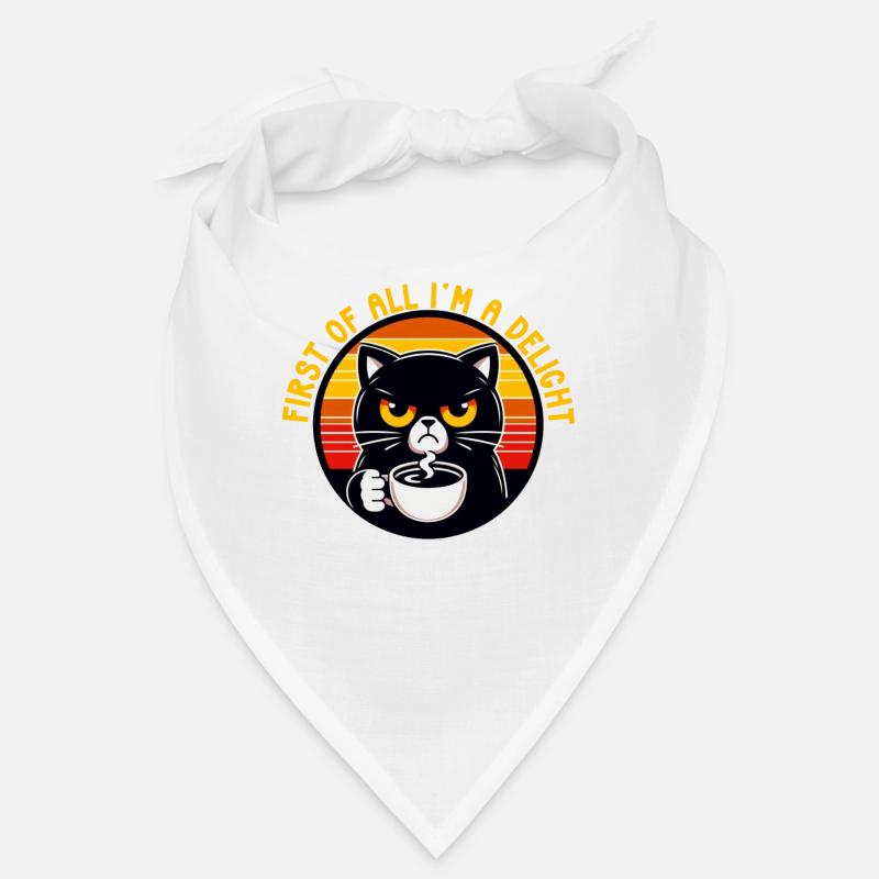 At first I'm a delight a disgruntled cat Bandana