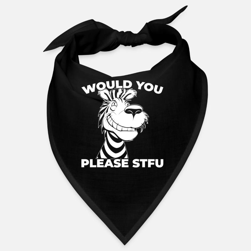 Zebra Stfu Would You Please Shut Up Bandana