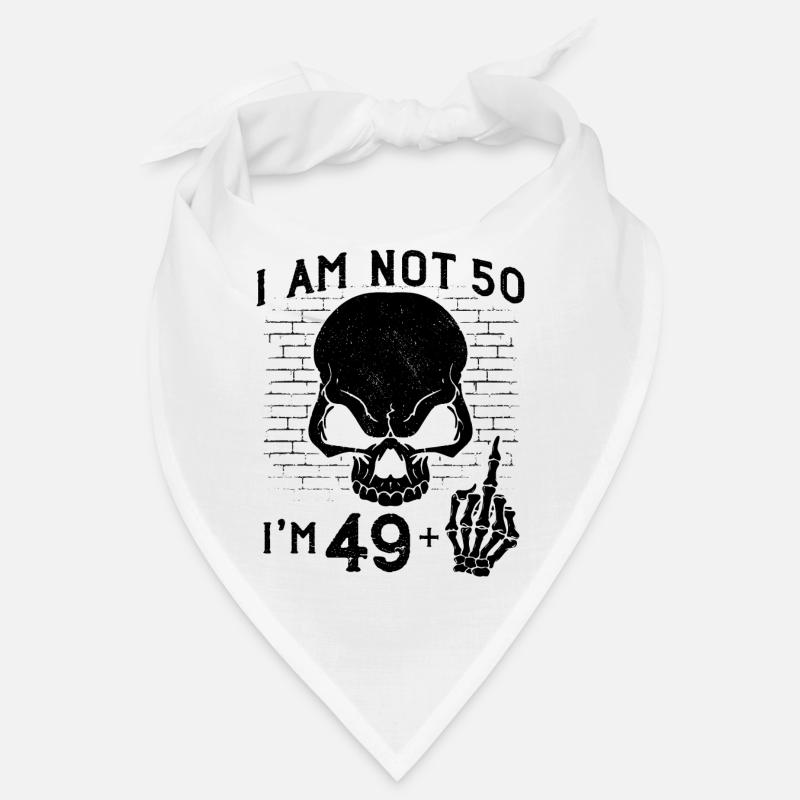 Ich bin 49 plus Mittelfinger - 50. Geburtstag Bandana