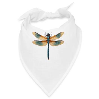 Libellen Libelle - Bandana - Weiß - Vorne