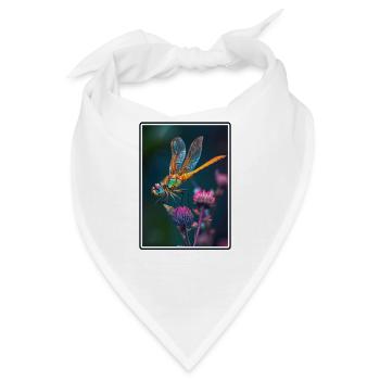Libellen Libelle - Bandana - Weiß - Vorne