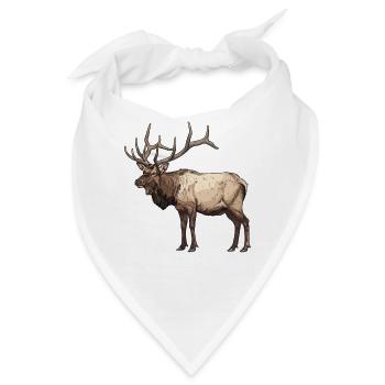 Elche Elch - Bandana - Weiß - Vorne