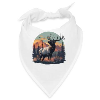 Elche Elch - Bandana - Weiß - Vorne
