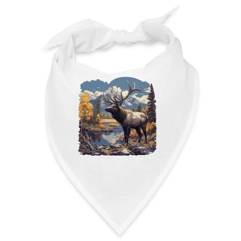 Elche Elch - Bandana - Weiß - Vorne