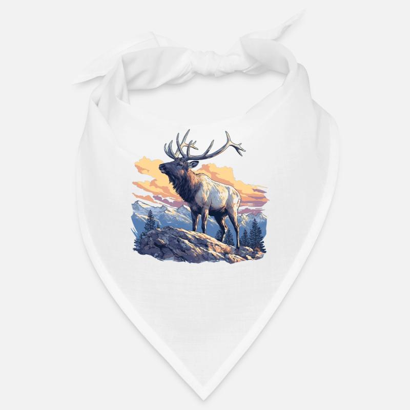 Elche Elch - Bandana - Weiß